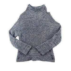 NWT Caslon Sweater M Shaker Mock Neck Chunky Knit Oversized Long Sleeve Pullover